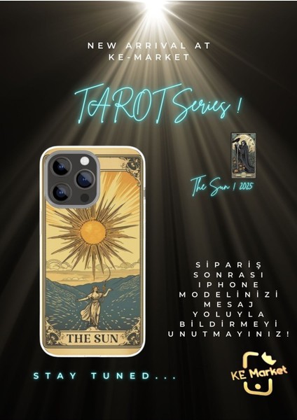 Tarotl Series iPhone Tüm Modellere Uyumlu Kılıf iPhone 6,7,8,x,11,12,13,14,15,16 Plus