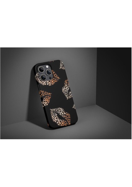 Leopard Lips Dudaklar iPhone Tüm Modellere Uyumlu Kılıf iPhone 6,7,8,x,11,12,13,14,15,16 Plus