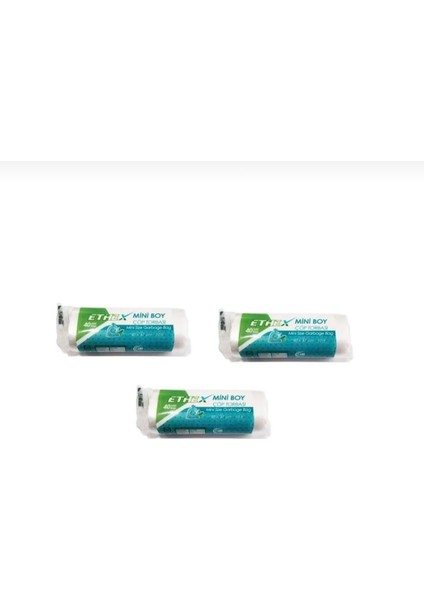 Çöp Torbası Mini Boy 3'lü (3X40 120 Adet) Rulo Çöp Poşeti