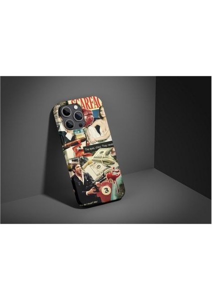 Scarface Tony Montana iPhone Tüm Modellere Uyumlu Kılıf iPhone 6,7,8,x,11,12,13,14,15,16 Plus