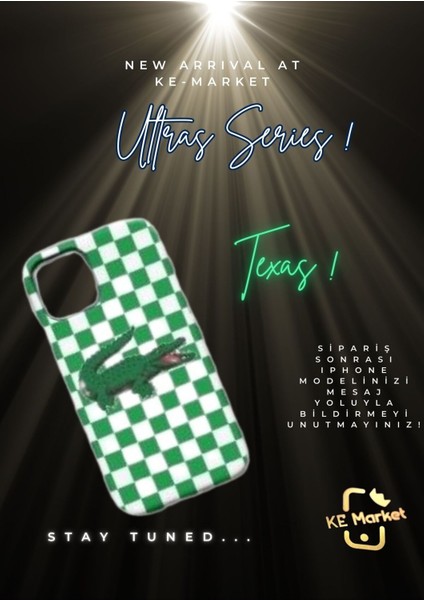 Ultras Series Timsah iPhone Tüm Modellere Uyumlu Kılıf iPhone 6,7,8,x,11,12,13,14,15,16 Plus