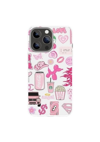 Pinky iPhone Tüm Modellere Uyumlu Kılıf iPhone 6,7,8,x,11,12,13,14,15,16 Plus