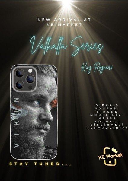 Vikings Series iPhone Tüm Modellere Uyumlu Kılıf iPhone 6,7,8,x,11,12,13,14,15,16 Plus