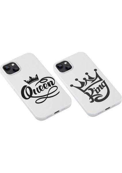 Queen And King Çiftlere Özel iPhone Tüm Modellere Uyumlu Kılıf iPhone 6,7,8,x,11,12,13,14,15,16 Plus