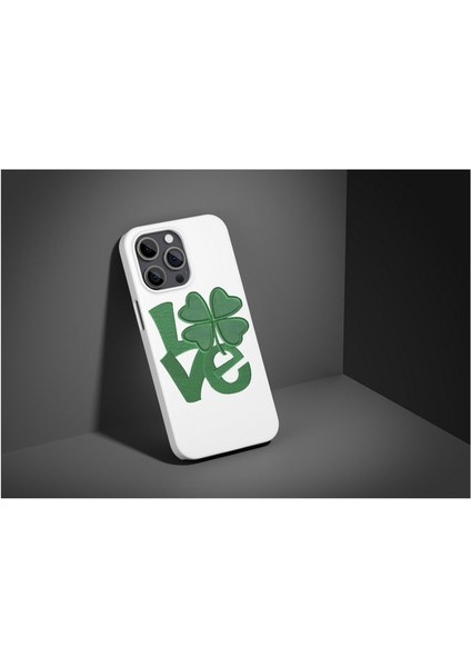 Clover Şanslı Yonca iPhone Tüm Modellere Uyumlu Kılıf iPhone 6,7,8,x,11,12,13,14,15,16 Plus