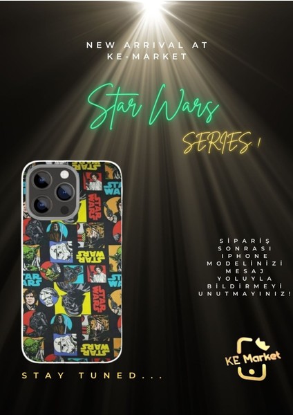 Star Wars iPhone Tüm Modellere Uyumlu Kılıf iPhone 6,7,8,x,11,12,13,14,15,16 Plus