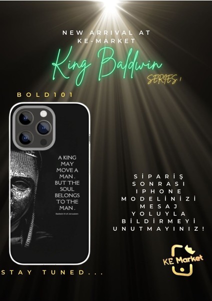Baldwin Iv iPhone Tüm Modellere Uyumlu Kılıf iPhone 6,7,8,x,11,12,13,14,15,16 Plus