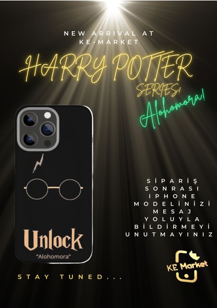Harry Po Series Alohomora iPhone Tüm Modellere Uyumlu Kılıf iPhone 6,7,8,x,11,12,13,14,15,16 Plus