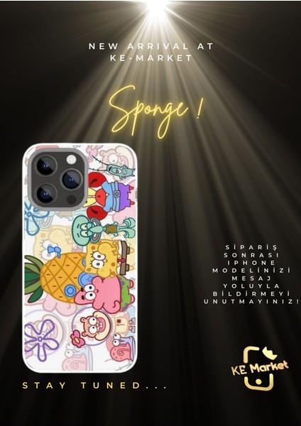 Sponge Series iPhone Tüm Modellere Uyumlu Kılıf iPhone 6,7,8,x,11,12,13,14,15,16 Plus