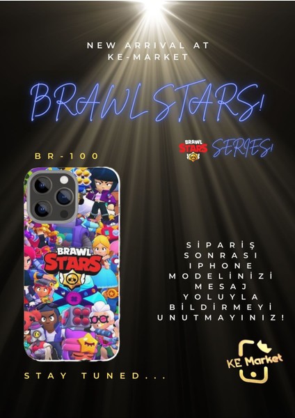 Brawl Stars iPhone Tüm Modellere Uyumlu Kılıf iPhone 6,7,8,x,11,12,13,14,15,16 Plus