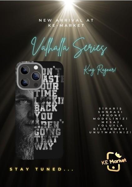 Vikings Series iPhone Tüm Modellere Uyumlu Kılıf iPhone 6,7,8,x,11,12,13,14,15,16 Plus
