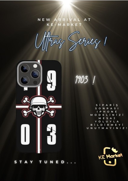 Ultras Series 1903 iPhone Tüm Modellere Uyumlu Kılıf iPhone 6,7,8,x,11,12,13,14,15,16 Plus