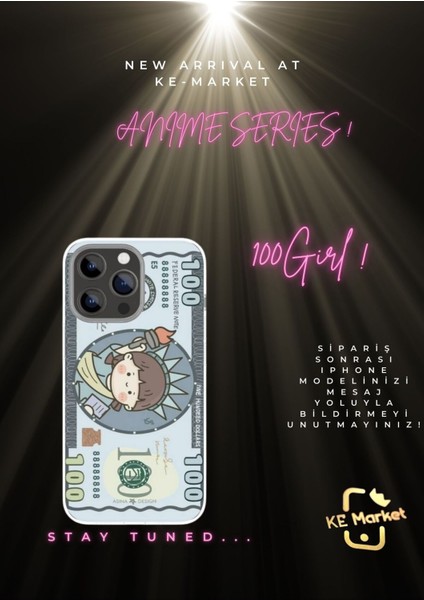Anime Series iPhone Tüm Modellere Uyumlu Kılıf iPhone 6,7,8,x,11,12,13,14,15,16 Plus