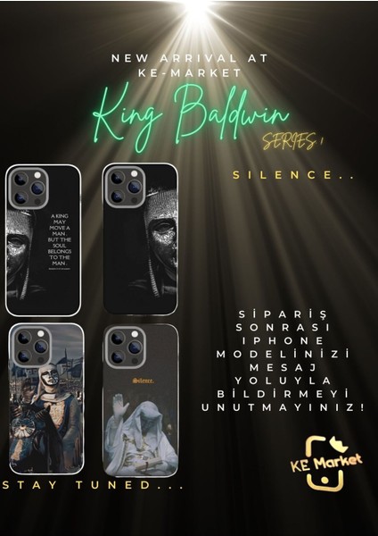 Baldwin Iv Of Jerusalem iPhone Tüm Modellere Uyumlu Kılıf iPhone 6,7,8,x,11,12,13,14,15,16 Plus modelleri