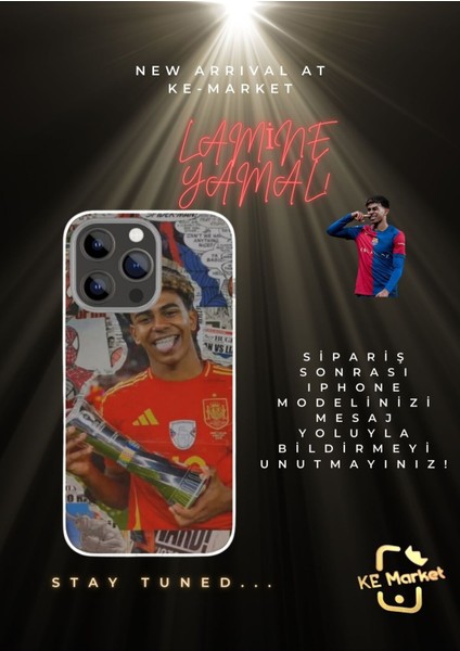 Lamine Yamal Series iPhone Tüm Modellere Uyumlu Kılıf iPhone 6,7,8,x,11,12,13,14,15,16 Plus