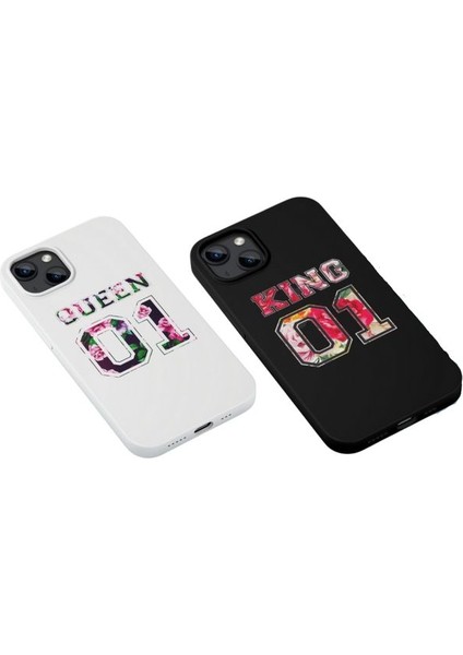 Queen And King Çiftlere Özel Tüm Modellere Uyumlu Kılıf iPhone 6,7,8,x,11,12,13,14,15,16 Plus
