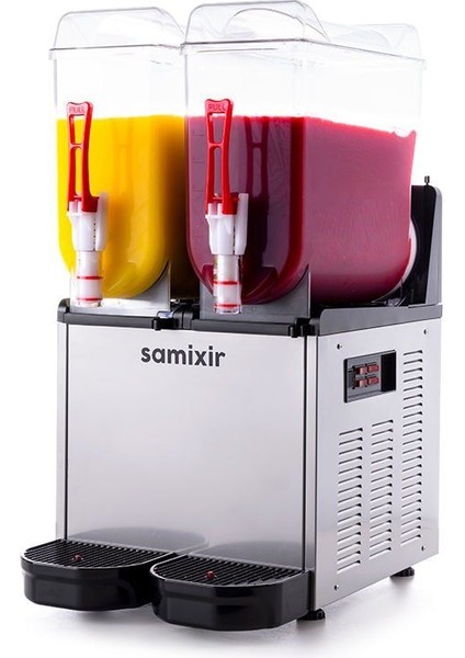 Slush Twin Meyve Suyu Dispenseri 12+12 Litre