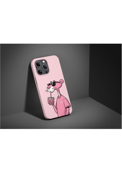 Pembe Panter iPhone Tüm Modellere Uyumlu Kılıf iPhone 6,7,8,x,11,12,13,14,15,16 Plus