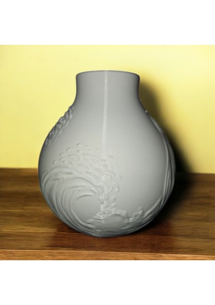 3dluxe Wave Vazo/dekorasyon / Eşsiz Tasarım / (Sert Plastik) modelleri