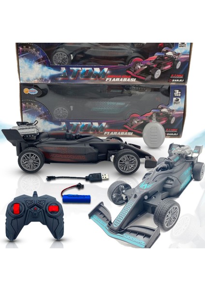Dark Knight & Red Fury-Turbostorm F1 Araba-Şarjlı-Duman Atan F1 Araba-Full Fonksiyon