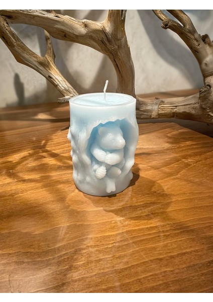 De.Lut Tasarım Parafin Kokulu Dekoratif Mum No.5 Ayıcık modelleri