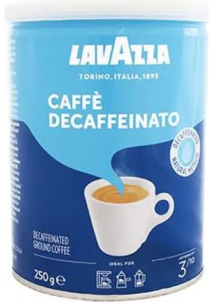 Caffe Decaffeınato Kafeinsiz Öğütülmüş Kahve 250 gr x 2 Teneke Kutu fiyatları