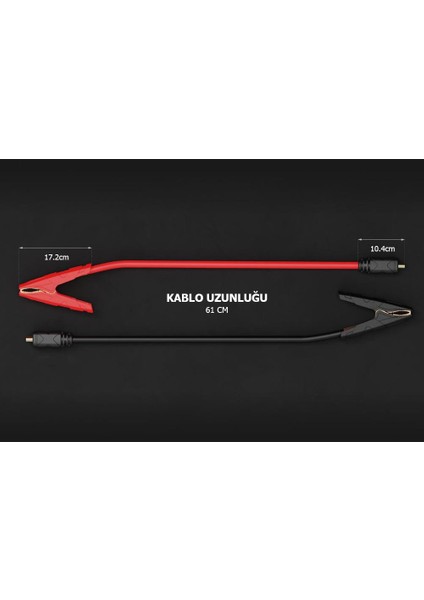 GBC004 12V/24V GB500 Ağır Hizmet Tipi Akü Takviye Bağlantı Kablosu indirimleri