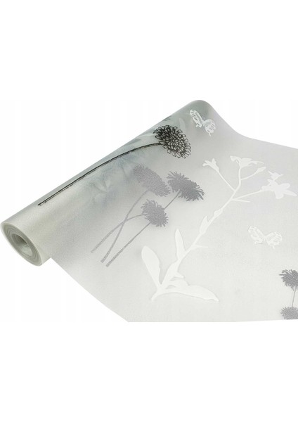 189-0021 Premium Çiçek Desenli Statik Cam Folyo ( 45 cm x 1 mt )