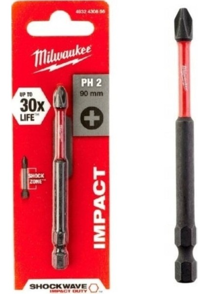 PH2X90 Bits Uç Shockwave 4932430856