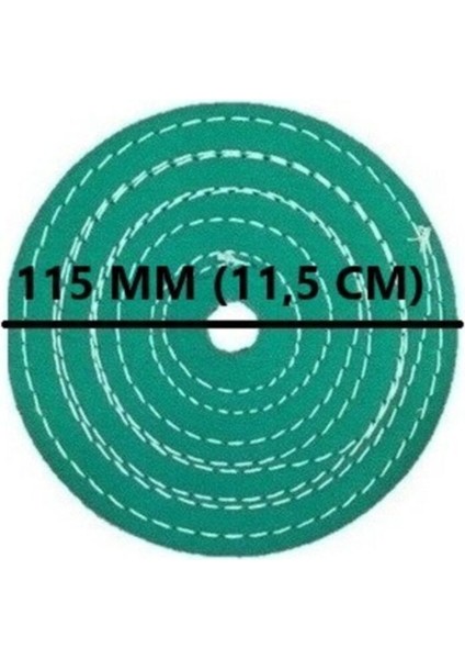 115 mm Dikişli Polisaj Keçesi (Yeşil Keçe) fiyatları