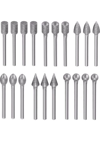 Dremel Gravür Benzeri Kalıpcı Taşlama Cam Fayans Delme Mermer Granit Aşındırma Elmas Freze Uc Seti fiyatları