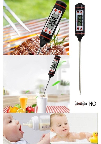 Dijital Gıda Termometersi Sıvı Gıda,et,su,süt Yiyecek Sıcaklık Ölçer Mutfak Için Gıda Termometresi