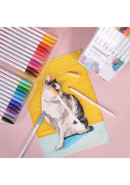 3000 Plus Pen Fine Liner Çizim Kalem Seti 48 Renk Kutulu Set modelleri