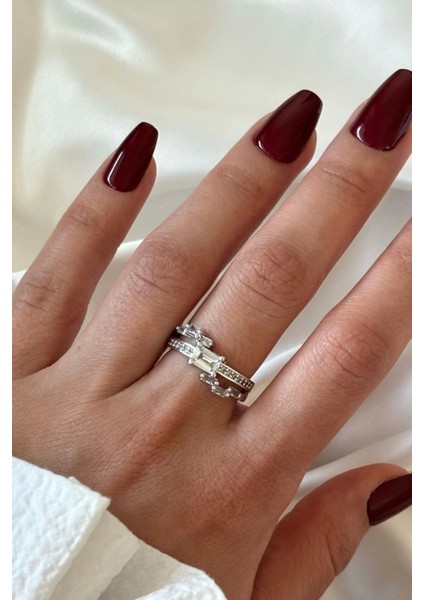 Premium Seri Shiny Tasarım Ayarlanabilir Kadın Yüzük modelleri