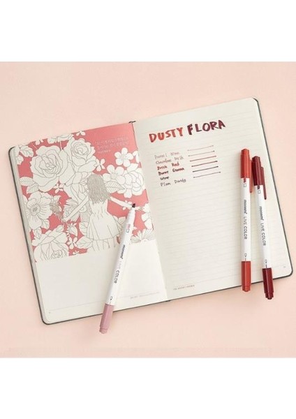Live Color Dusty Flora 6'lı Fosforlu Kalem Seti