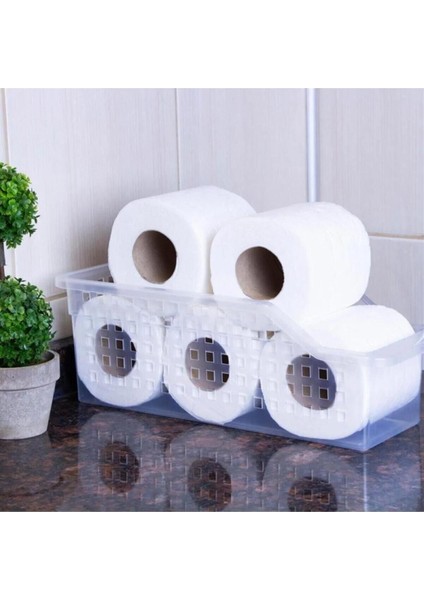 4 Adet Şeffaf Organizer Dolap Içi Düzenleyici Sepet, 4 Adet Kaliteli Plastik Buzdolabı Raf Düzenleme