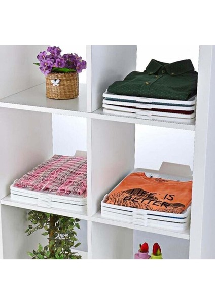 2 Adet Pratik Dolap I?çi Tişört, Gömlek, Elbise ve Pantolon Düzenleyici Raf Organizer