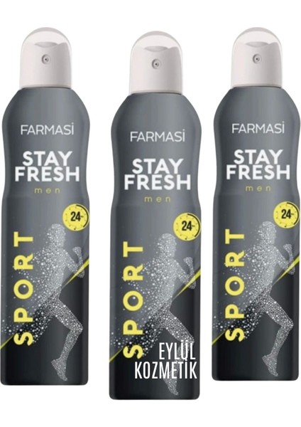 Stay Fresh Sport Erkek Deodorant 150 ml x 3