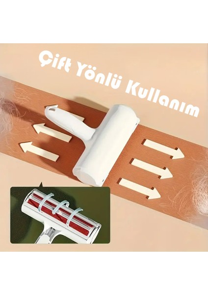 Mobilya, Giysi Ve Halıdan Tekrar Kullanılabilir Silindir Tip Kedi Köpek Tüyü Toplama Fırçası fiyatları