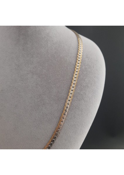 Çelik Çift Renk Erkek Zincir Kolye indirimleri