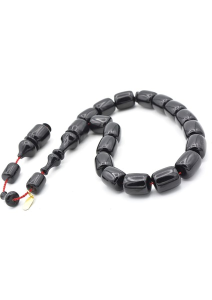 Hakkı Usta İmzalı Fıçı Kesim Siyah Sıkma Kehribar Efe Maskot Tesbih fırsatları