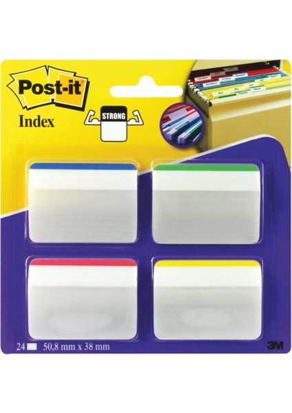 50,8X38MM 4 Renk Askılı Dosya Kavalyesi (24 Yaprak)
