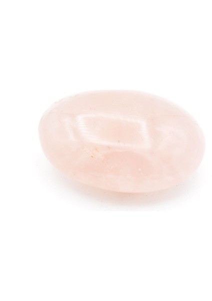 Hakiki Doğal Sabun Şeklinde Pembe Kuvars Masaj Taşı 82 Gram
