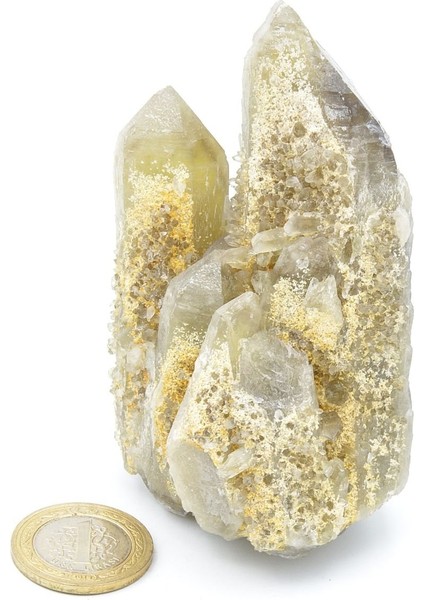 Hakiki Doğal Limon Kuvars Taşı Kaya Parçası 284 Gram