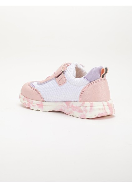 Şiringenç Ortopedik Kız Çocuk Spor Ayakkabı Pembe Cırtlı Anorak Malzeme