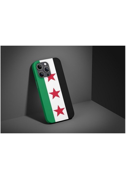 Yeni Suriye Bayrağı Syria iPhone Tüm Modellere Uyumlu Kılıf iPhone 6,7,8,x,11,12,13,14,15,16 Plus