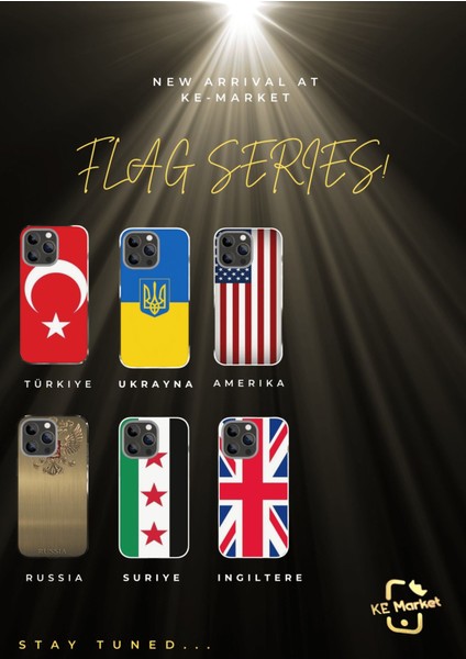 Yeni Suriye Bayrağı Syria iPhone Tüm Modellere Uyumlu Kılıf iPhone 6,7,8,x,11,12,13,14,15,16 Plus modelleri