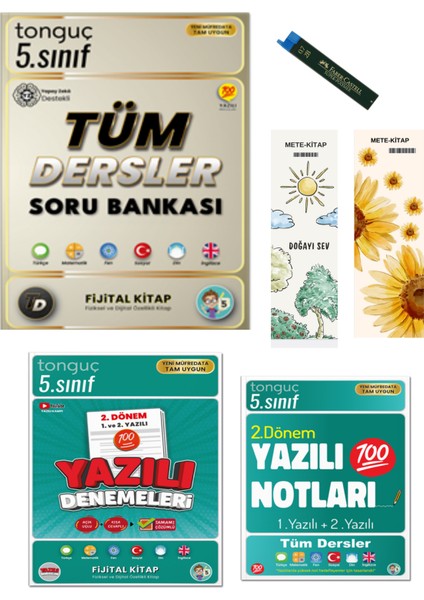 5. Sınıf Yazılı Notları 2. Dönem 1 ve 2. Yazılı ve 5. Sınıf Dinamo Tüm Dersler Soru Bankası Set