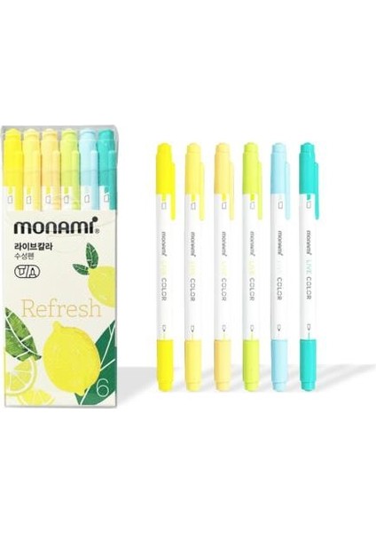 Live Color Refresh 6'lı Fosforlu Kalem Seti