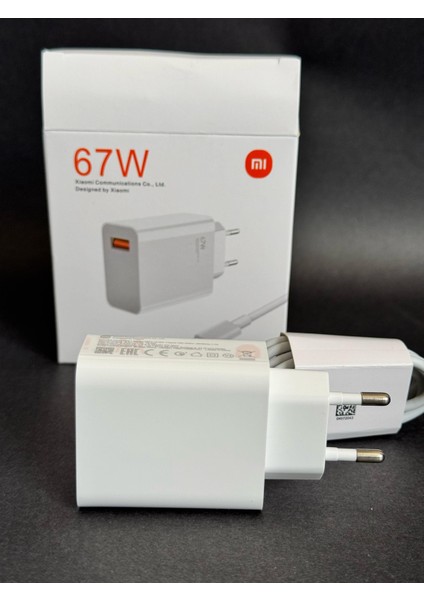 Mi 67W (Watt) Hızlı Şarj Aleti Adaptörü Kablo Seti